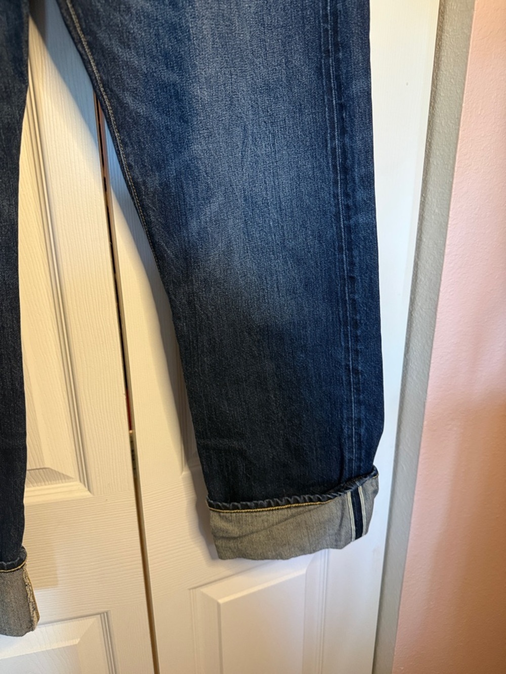 AE77 Women’s Dark Blue Straight-Leg Jeans size 31 - Picture 5 of 10